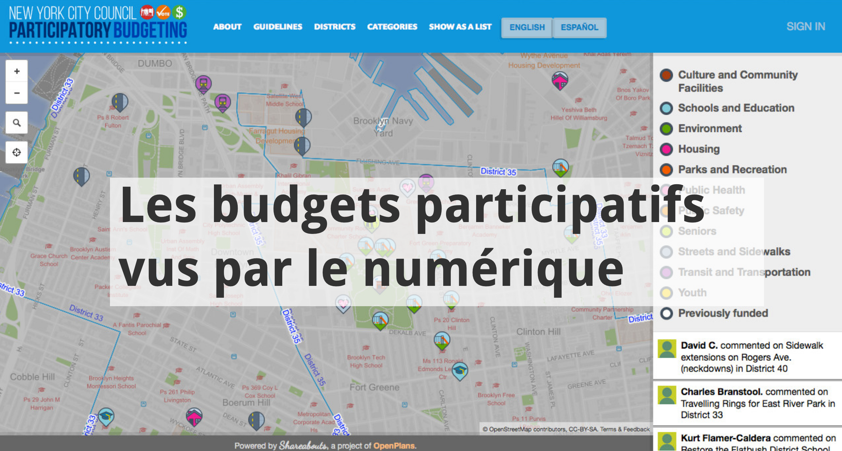 Budget participatif carte numérique